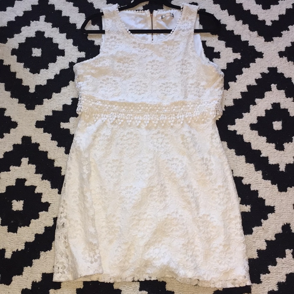 Cream lace dress